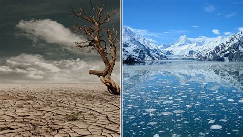 cambiamento climatico prima e dopo
